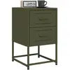 Image de VIDAXL - Tables de Chevet 2 pcs Vert Olive