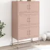 Image de vidaXL Buffet rose 68,5x38,5x123,5 acier