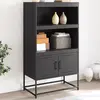 Image de vidaXL Buffet haut - Noir