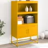 Image de vidaXL - Buffet haut Jaune Moutarde