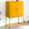 Image de vidaXL Buffet haut - Jaune moutarde 68,5x38,5x107 cm