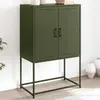 Image de vidaXL Buffet haut - Vert olive