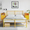 Image de vidaXL Tables de Chevet Industrielles - Jaune Moutarde