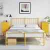 Image de vidaXL Tables de chevet 2 pcs - Jaune moutarde