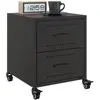 Image de VIDAXL Lot de 2 Tables de Chevet - Noir