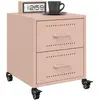 Image de VIDAXL Lot de 2 Tables Chevet Rose 36x39x43.5 cm