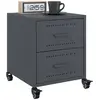 Image de vidaXL Tables de Chevet 2 pcs - Anthracite