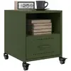 Image de vidaXL Tables de chevet vert olive