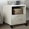 Image de vidaXL Table de Chevet - Blanc