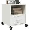 Image de VIDAXL Tables de Chevet Blanc 2 pcs