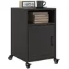 Image de VIDAXL Tables de Chevet 2 pcs Acier Noir
