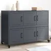 Image de vidaXL Buffet - Anthracite 100,5x39x72 cm