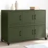 Image de VidaXL Buffet Vert Olive 100.5x39x72 cm