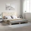 Image de vidaXL Cadre de lit sans matelas avec tête de lit 200x200 cm