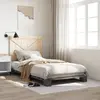Image de vidaXL Cadre de lit sans matelas gris 100x200 cm bois massif de pin