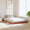Image de vidaXL Cadre de lit sans matelas cire marron 120x190cm bois pin massif