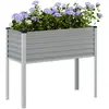Image de VIDAXL Jardinière - Acier gris