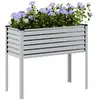 Image de vidaXL Jardinière Acier Inoxydable