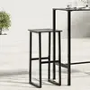 Image de vidaXL Tabourets de bar lot de 4 - Noir
