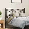 Image de vidaXL Tête de lit de remplacement métal noir 107 cm