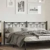 Image de vidaXL Tête de lit de remplacement métal noir 193 cm