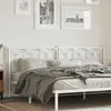 Image de vidaXL Tête de lit de remplacement métal blanc 193 cm