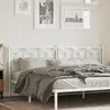 Image de vidaXL Tête de lit de remplacement métal blanc 200 cm
