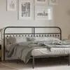 Image de vidaXL Tête de lit de remplacement métal noir 193 cm