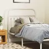 Image de vidaXL Tête de lit de remplacement métal blanc 90 cm