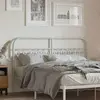 Image de vidaXL Tête de lit de remplacement métal blanc 150 cm