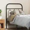 Image de vidaXL Tête de lit de remplacement métal noir 75 cm