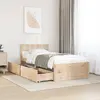 Image de vidaXL Cadre de lit sans matelas 75x190 cm bois de pin massif