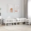 Image de vidaXL Cadre de lit sans matelas blanc 90x190 cm bois de pin massif