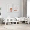 Image de vidaXL Cadre de lit sans matelas blanc 75x190 cm bois de pin massif