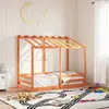 Image de vidaXL Lit pour enfants sans matelas cire marron 70x140 cm pin massif
