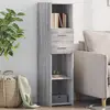 Image de vidaXL Buffet Haut - Sonoma gris - 30 x 42,5 x 124 cm