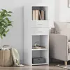 Image de vidaXL Buffet haut blanc 40x42,5x124 cm