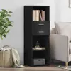 Image de vidaXL Buffet haut Noir 124 cm