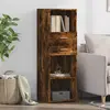 Image de vidaXL Buffet haut - Chêne fumé
