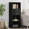 Image de Buffet VidaXL Noir - 45x42,5x124 cm