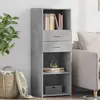 Image de VidaXL Buffet haut - Gris béton