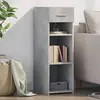 Image de vidaXL Buffet gris béton 30x42,5x93 cm