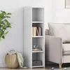 Image de vidaXL Buffet blanc 124 cm