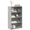 Image de vidaXL Buffet Haut Gris Béton 70x41x124 cm