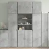 Image de vidaXL Buffet haut - Gris béton 80x42,5x249 cm