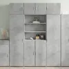 Image de vidaXL meuble haut gris béton 80x42,5x185 cm