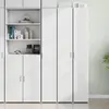 Image de VidaXL Buffet haut - Blanc - 30 x 42,5 x 185 cm