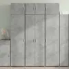 Image de vidaXL Buffet haut gris béton 70x42,5x185 cm