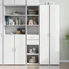 Image de VIDAXL vidaXL Buffet haut blanc 40x42,5x185 cm