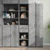 Image de vidaXL Buffet haut - Gris béton